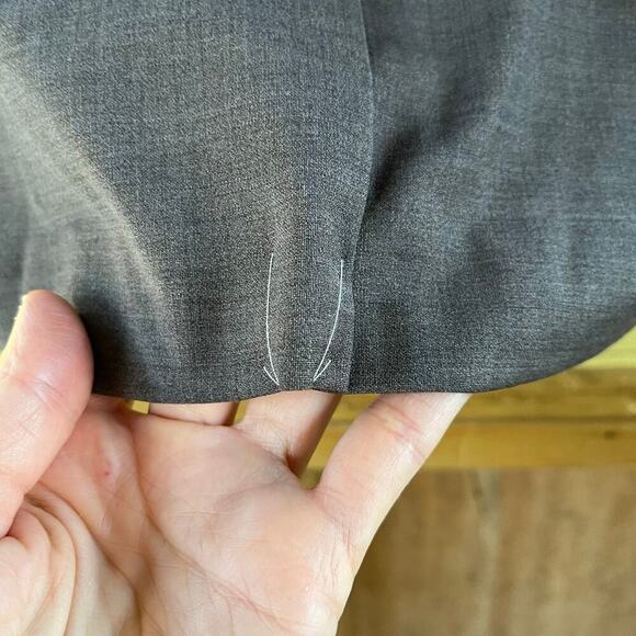 Talbots Woman Grey Basic Pencil Skirt Size 12W. NEW - Picture 6 of 8